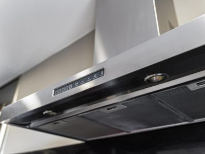 large stainless steel extractor hood